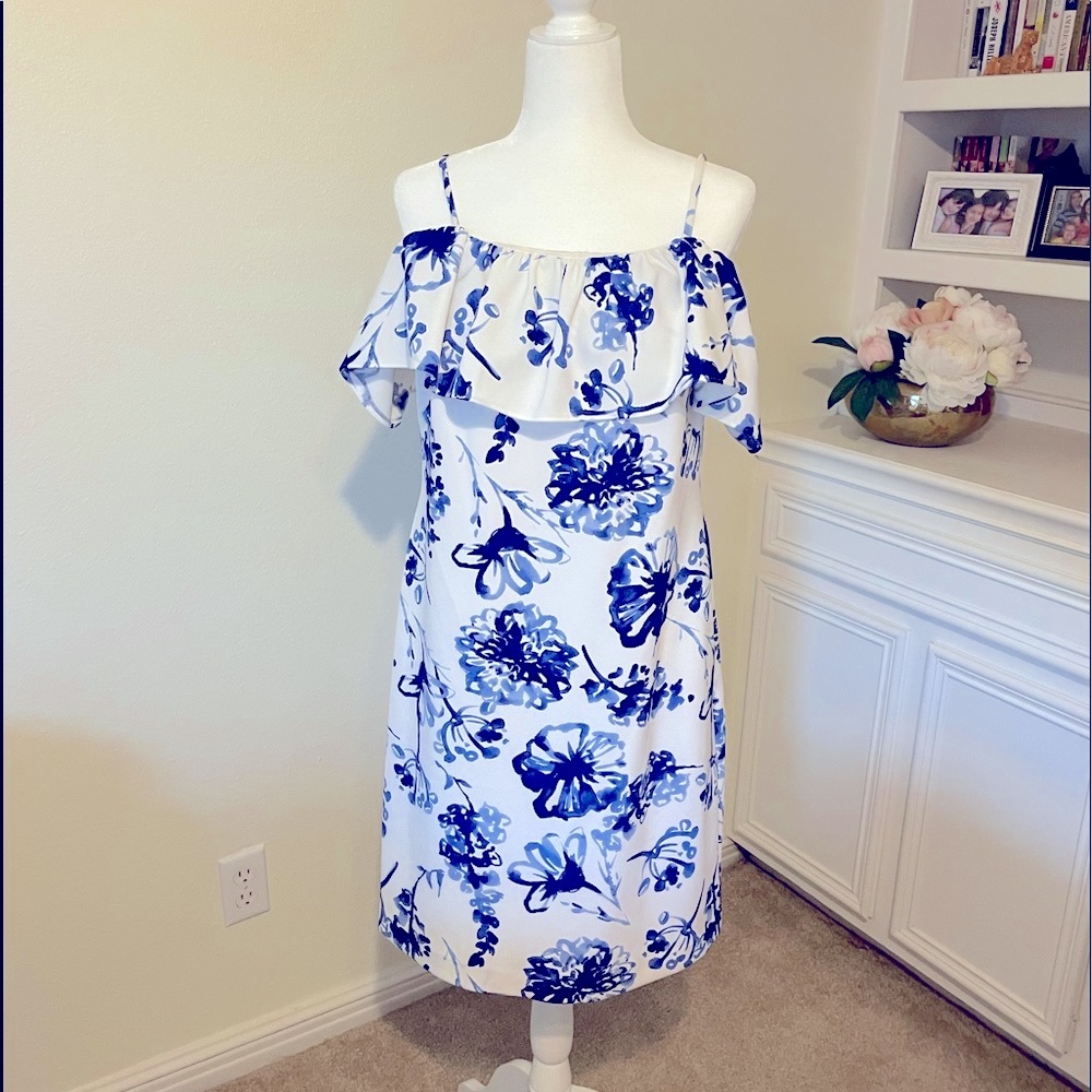 Ralph Lauren Ruffle Floral Dress with Pockets